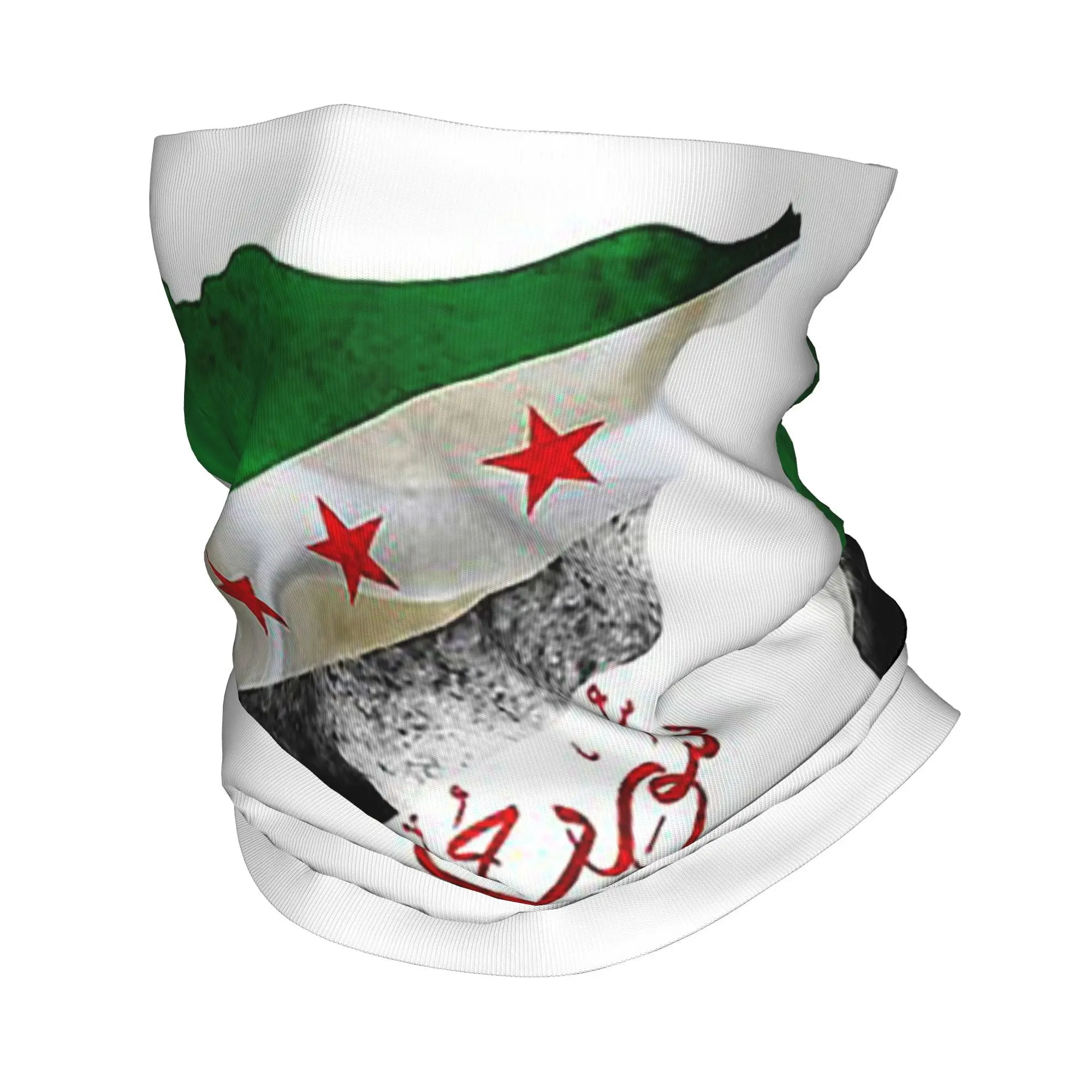 خريطة علم الثورة في سوريا الاستقلال السوري الخط باندانا الرقبة الجراب مطبوعة التفاف وشاح متعدد الاستخدام الدراجات وشاح ركوب الخيل