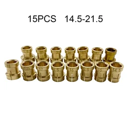 15PCS Ring Brass Collet Copper Chuck For Ring Jewelry Faceting Graving Machine Accessories 14.5-21.5MM