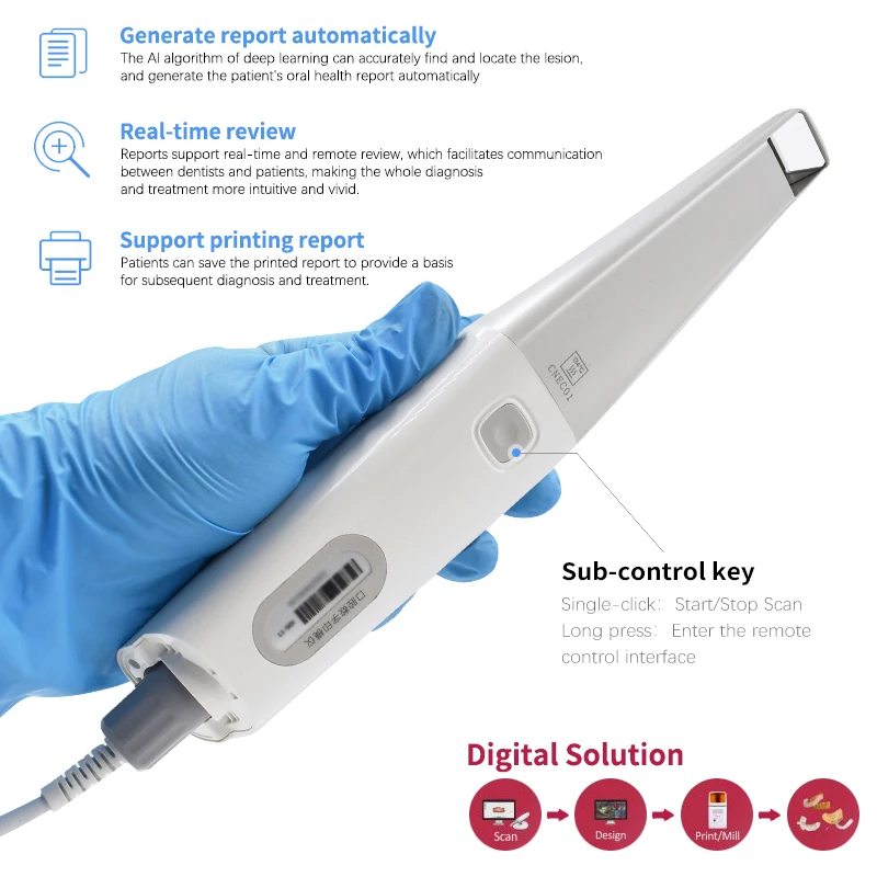 Dental Runyes 3DS V5 Pro Intraoral Scanner, Real-time Display Software