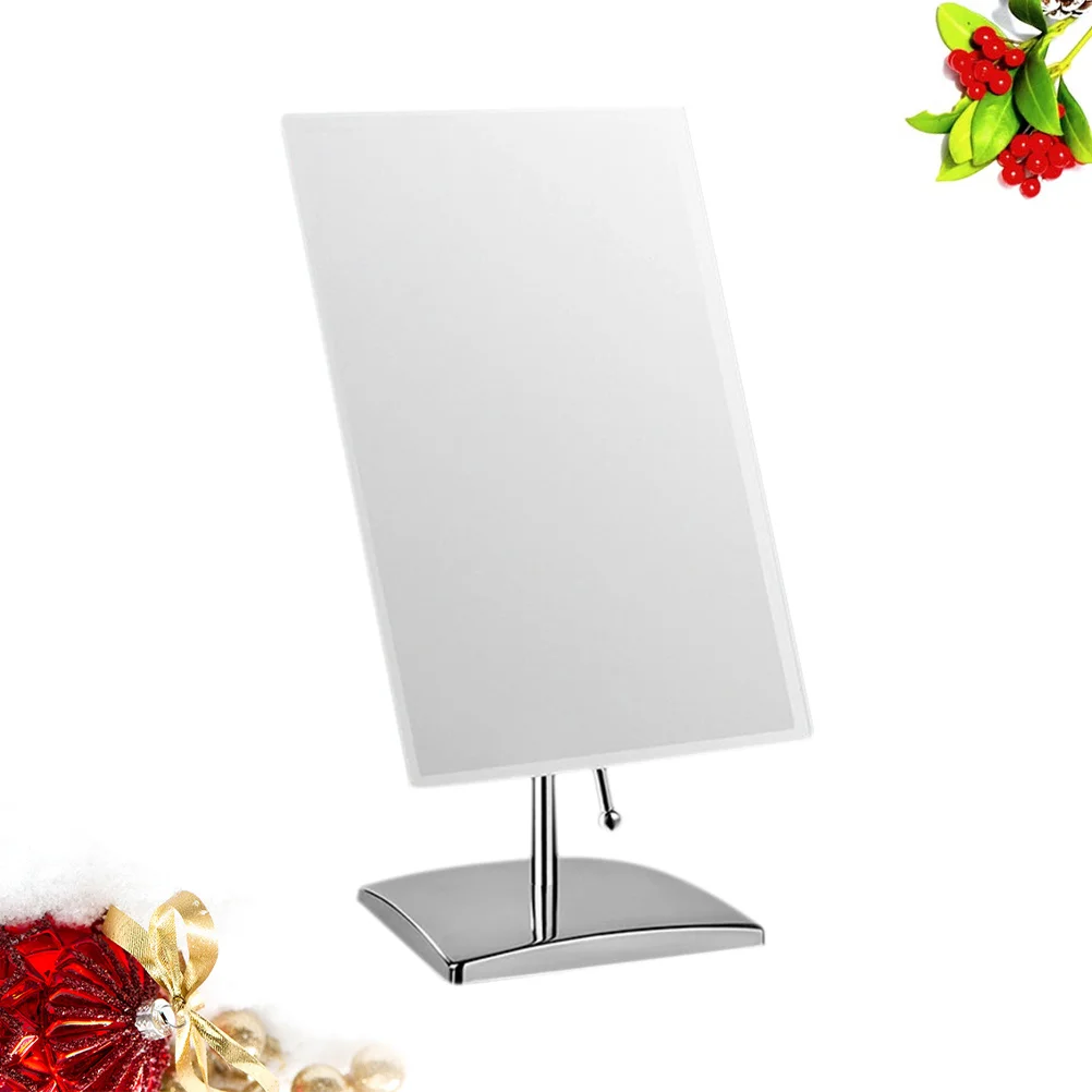 Desktop Square Makeup Mirror Durable Single-Sided Mirror Bedroom Use Creative Fashion Toilet Glass