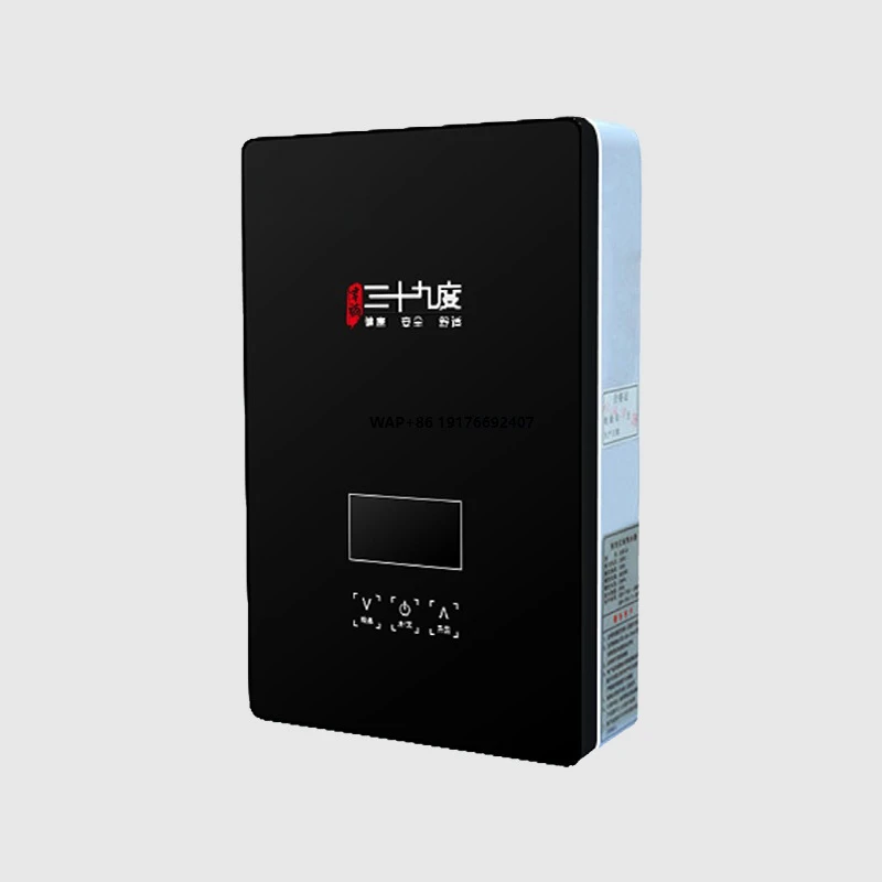 

Electric Water Heater Wall-Mounted Touch Control Stainless Steel Heating Element IPX4 Waterproof Instant House Bath