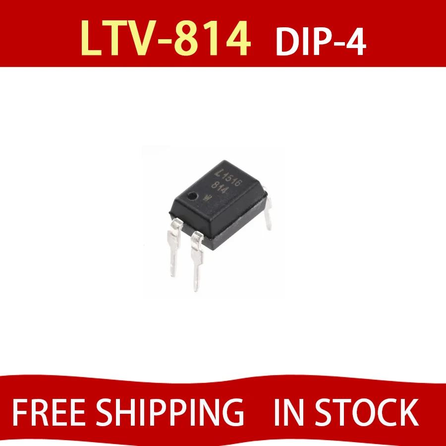 20pcs LTV-814 DIP-4 LTV814 PC814 DIP4 LTV-814-A compatible optocoupler Free Shipping