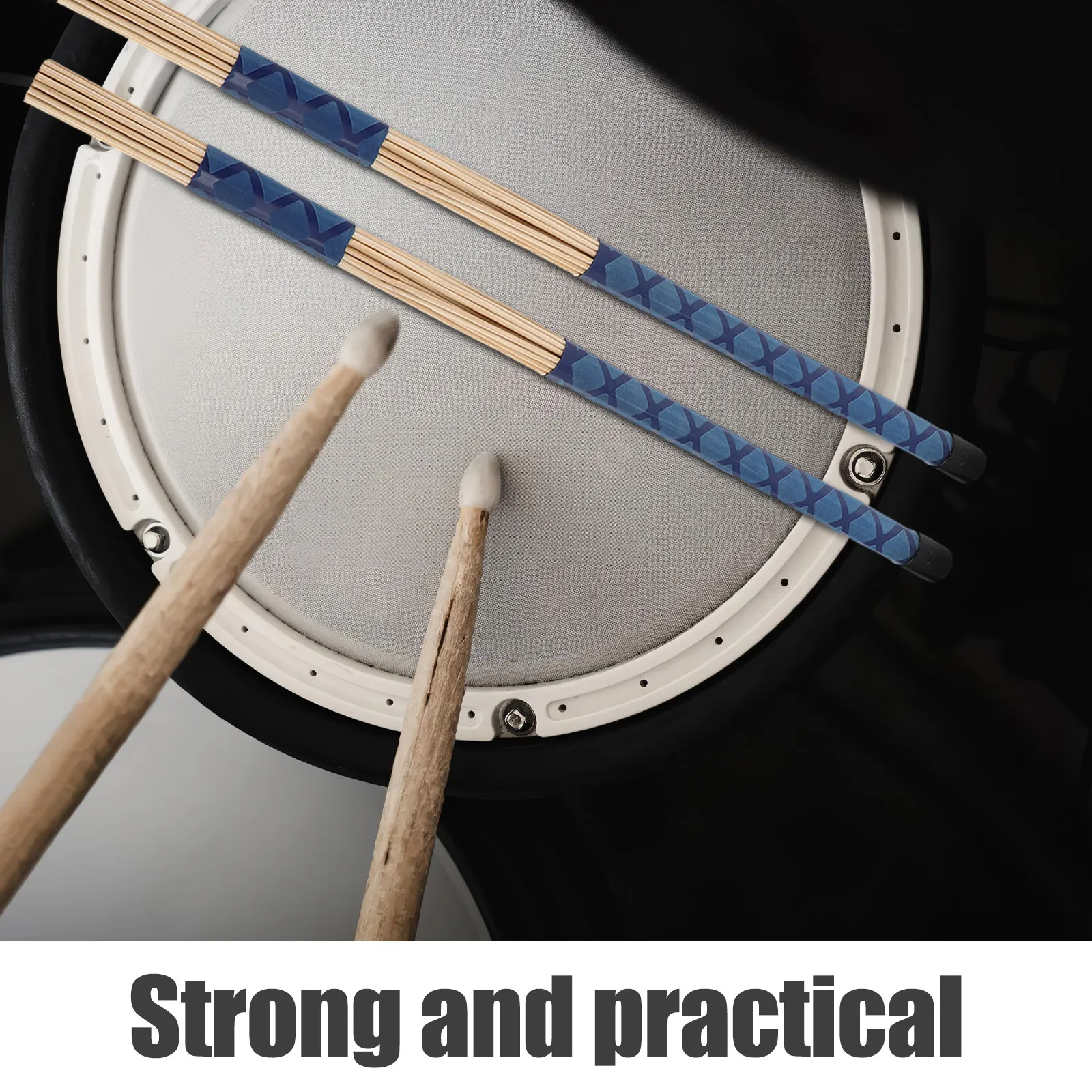 

2 пары джазовых барабанных щеток-палочек с удобными резиновыми ручками, дизайн из 36 элементов, для акустических барабанов, для практики игры на малом барабане