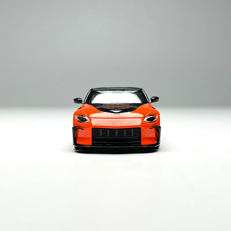 

MINIGT 1/64 из сплава # 989 Z VeilSide FFZ400 Оранжевая модель автомобиля-симулятора, статическая коллекционная модель, украшение, праздничные подарки, игрушки