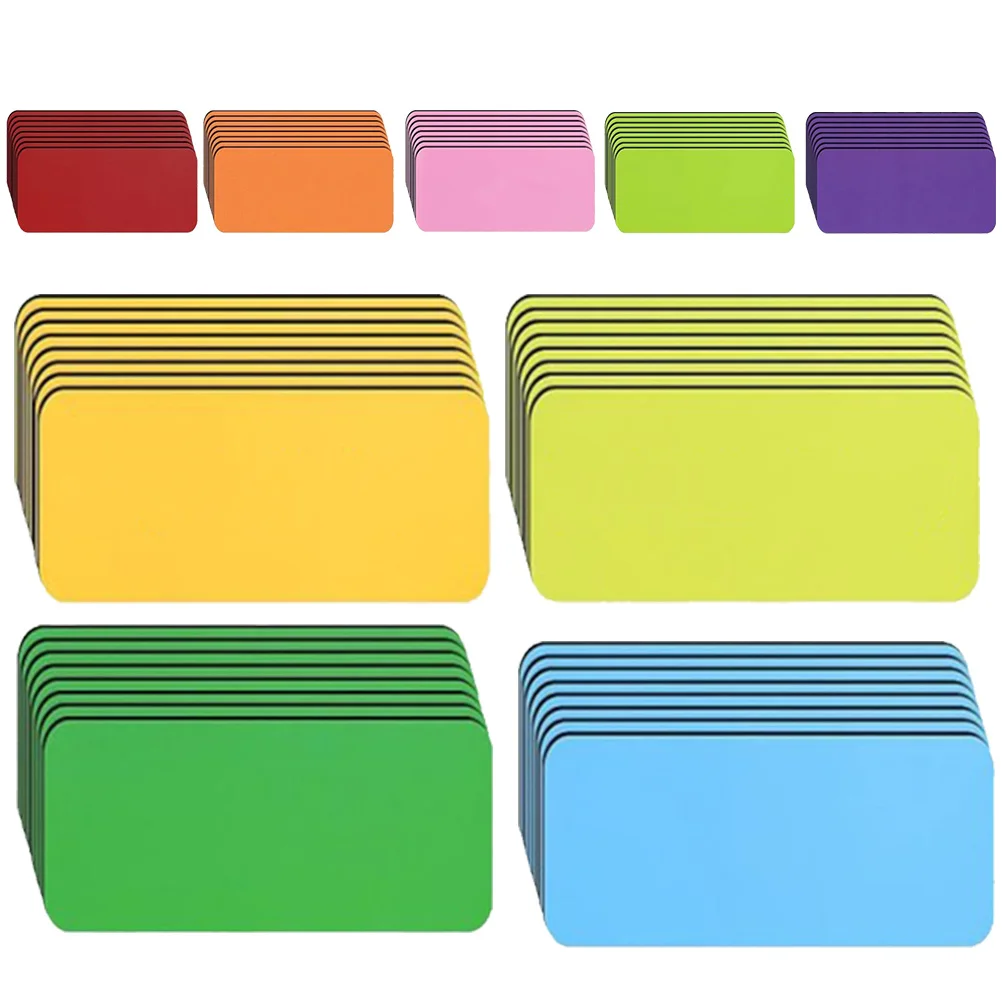 54 шт., магнитные бирки с именем для сухого стирания, многоразовые записываемые этикетки для школы, офиса, дома, организация, холодильник, доска для заметок, магниты, этикетка