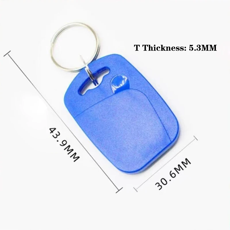 1/5PCS Dual Chip Frequency RFID 125KHZ T5577 EM4305+13.56MHZ Changeable Writable IC+ID UID Rewritable Composite Key Tags Keyfob