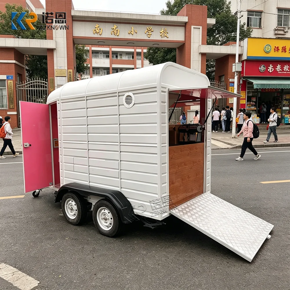 

Coffee Trailer Mobile Kitchen Food Truck Trailer Street Restaurant Concession Catering Coffee Bar Food Truck For Sale