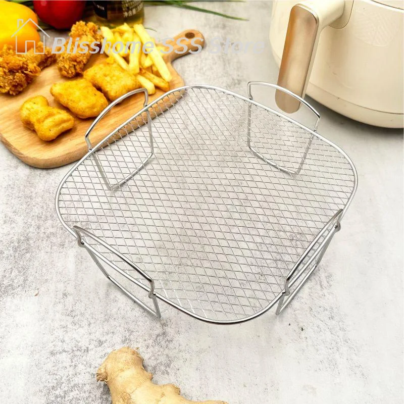 【S】Multifunctional Roasting Rack Compatible Airfryer Dehydrator BBQ Rack Steamer Roasting Cooking Tools for Air Fryer Ac