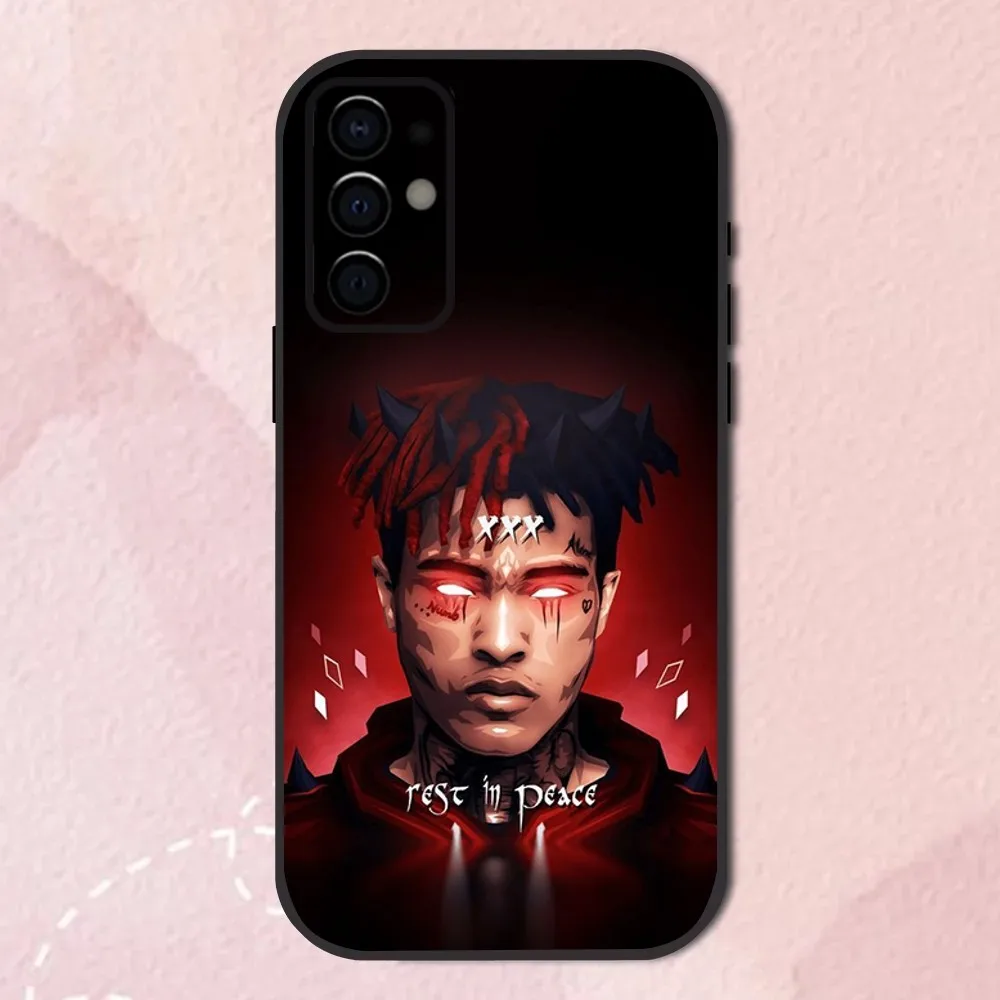 Rapper X-Xxxtentacions Phone Case For Samsung S24,S21,S22,S23,S30,Ultra,S20,Plus,Fe,Lite,Note,10,9,5G Black Soft Shell