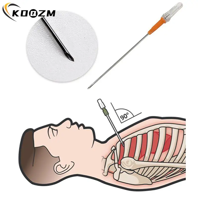 4styles Emergency Equipment First Aid Kit Tension Pneumothorax Thoracic Needle Medical Chest Decompression Needle Wholesale HOT