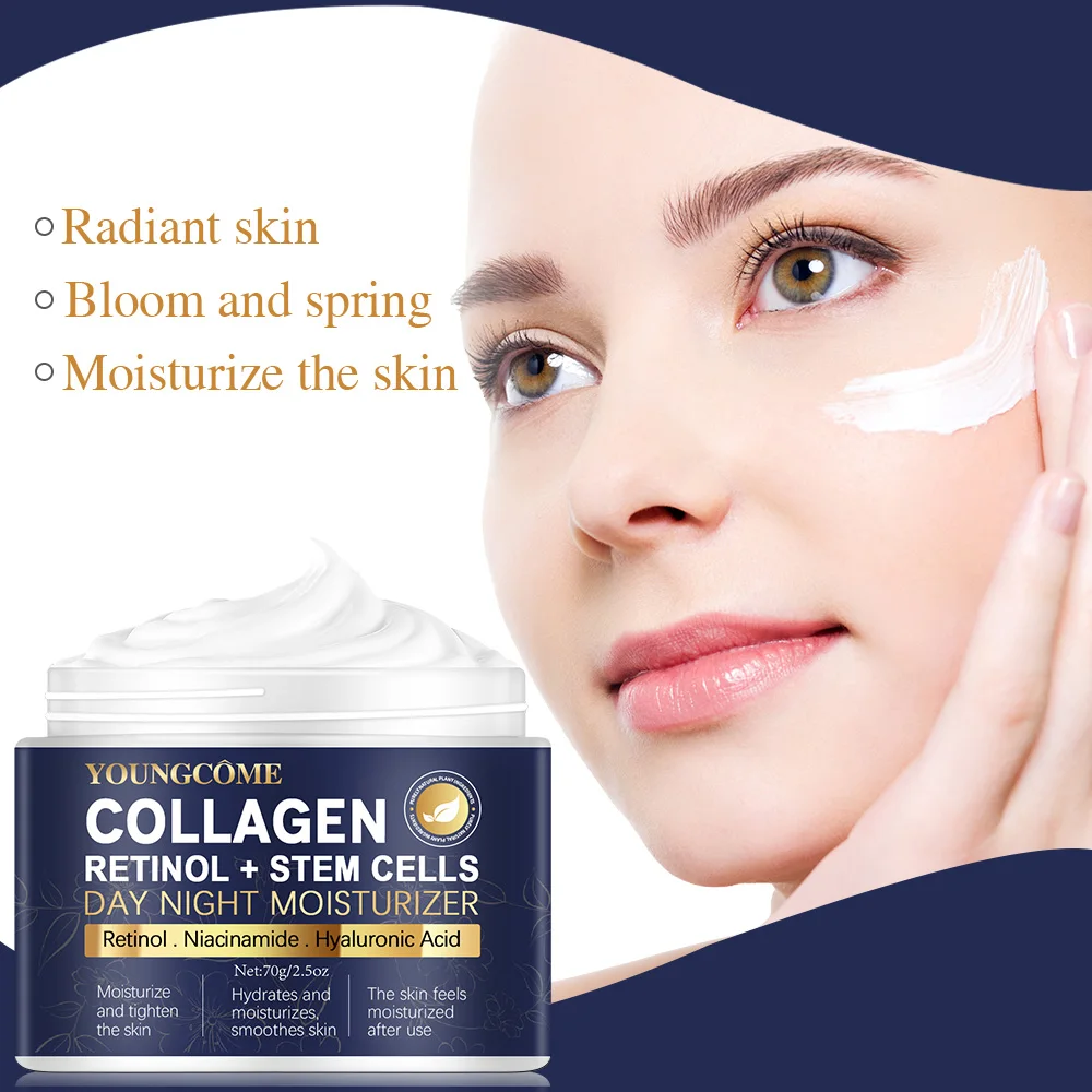 New Hot Selling Collagen Stem Cell Face Cream Facial Care Smoothes Wrinkles Moisturizes Brightens Skin Makes Skin Look Younger