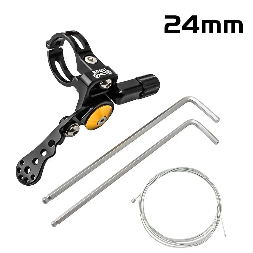 22.2mm/24mm Bicycle Seatpost Remote Controller Aluminium Alloy Adjustable MTB Dropper Seat Post Lever Anodizing