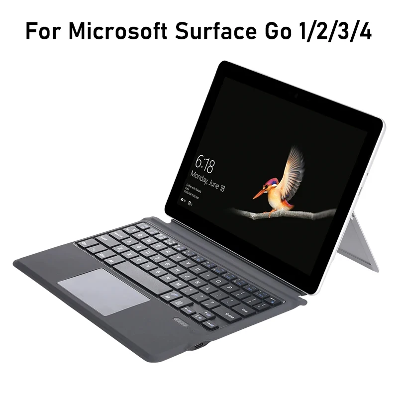 Wireless Bluetooth Keyboard With Trackpad For Microsoft Surface Go 4 3 2 1 10.5Inch,Backlit Keyboard For Surface GO 2 3 4 10.5''