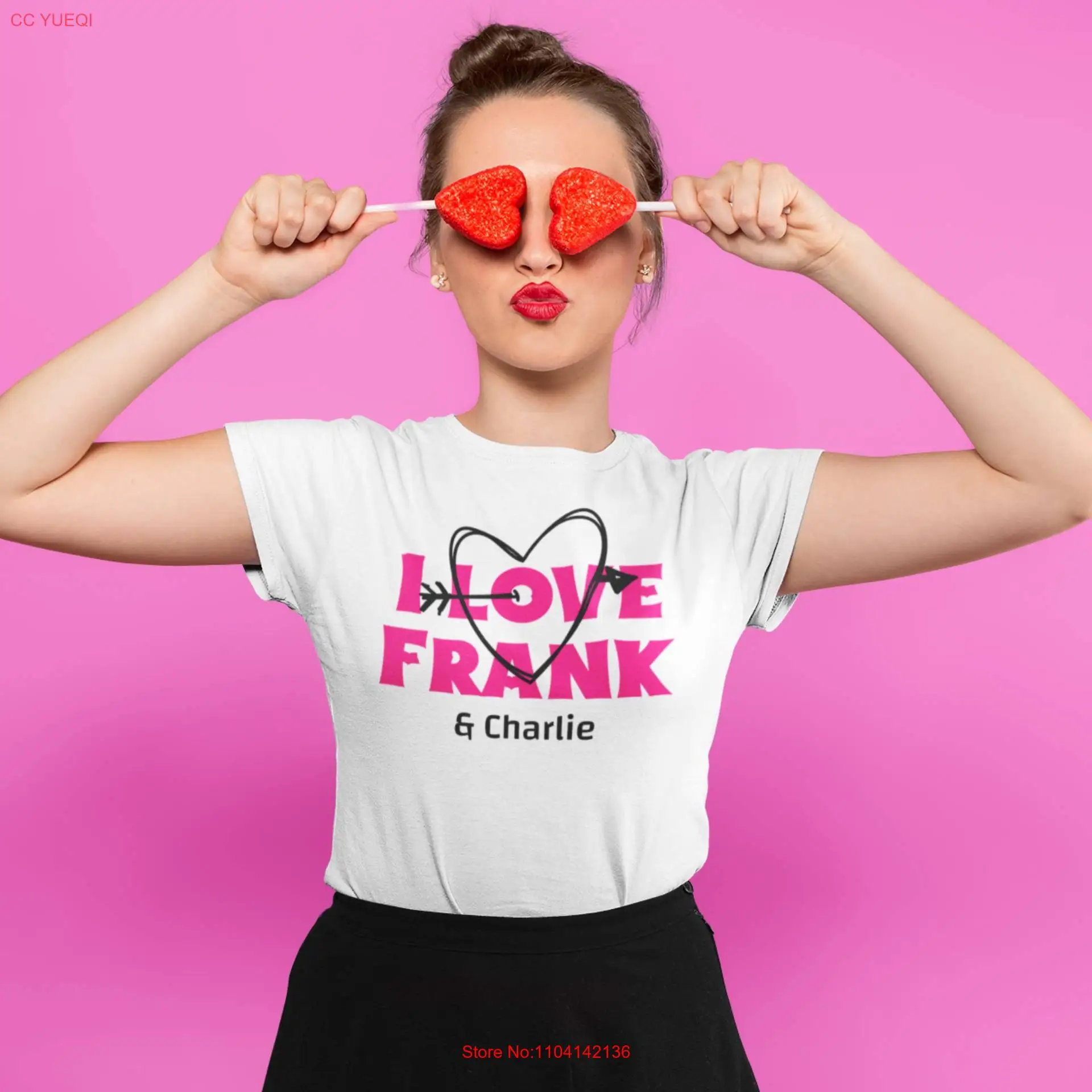 I Love Frank And Charlie  T Shirt long or short sleeves