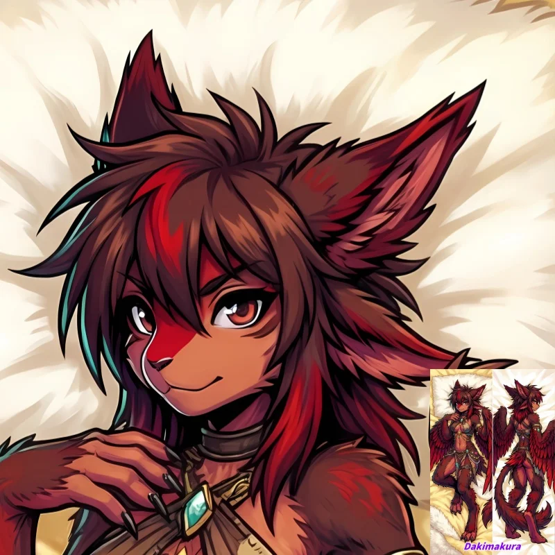 

Dakimakura Anime Pillow Case Furry Double-sided Print Of Life-size Body Pillowcase Gifts