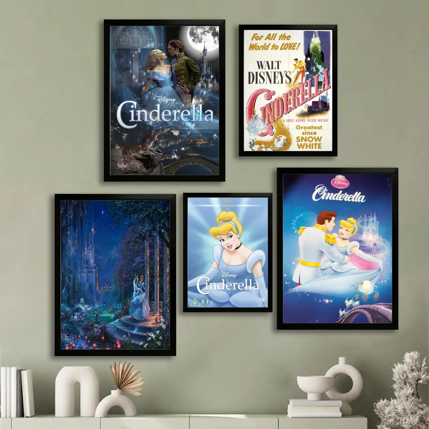 

Cinderella 1 Canvas Art Poster and Wall Art, Picture Print, Modern Family Bedroom Decor,Decorative painting
