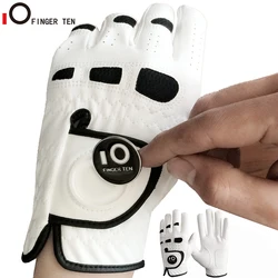 Durable All Weather Men's Golf Gloves with Ball Marker Left Hand Lh for Right-Handed Golfer Grip Fit S M ML L XL Drop Shipping