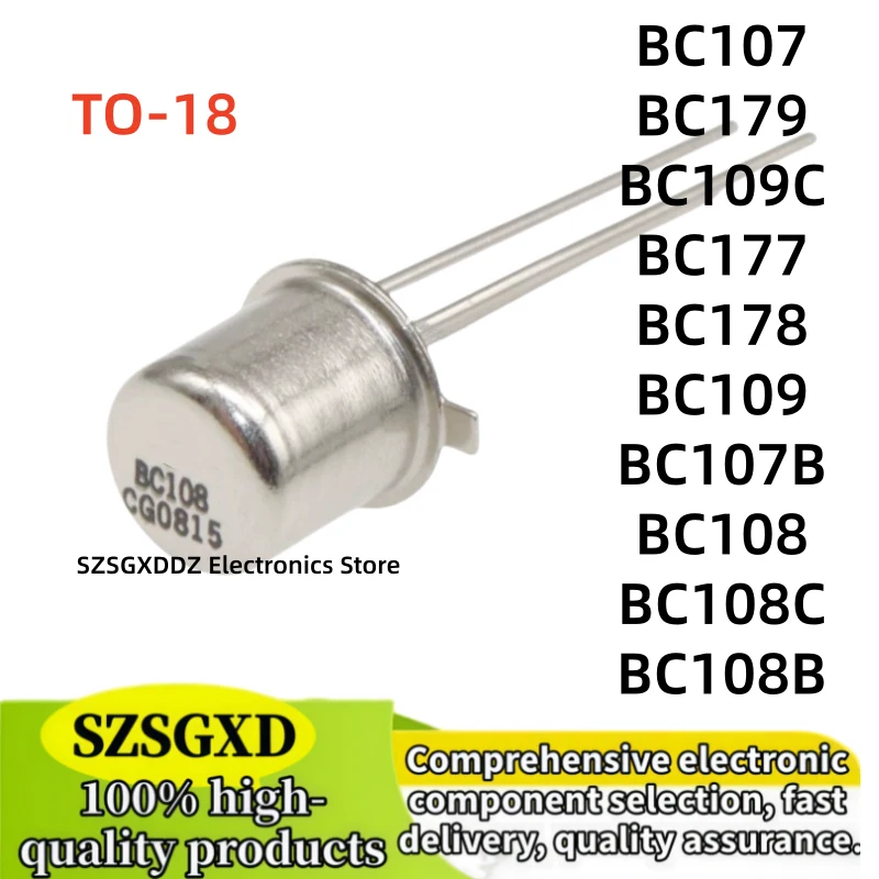 10-20-30piezas nuevas de la marca BC107 BC108 BC179 BC109 BC177 TO18 BC178 BC107B BC108C BC108B BC109C TO-18