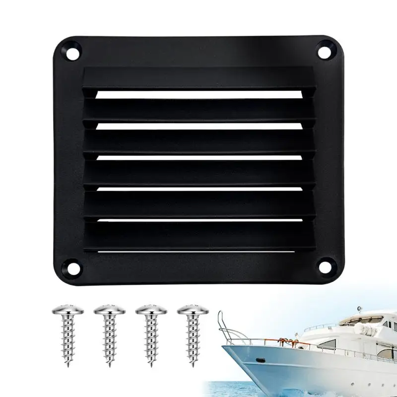 Ventilation Plate Marine Air Vent Heat Dissipation Air Vent For Boats Marine Air Vent Covers Square Nylon For RVs Yachts