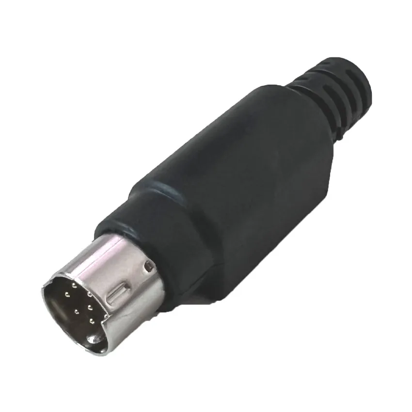 DIY for Soldering Cables Mini DIN Connector S-Video terminal Circular 8 Pin Male/Female With Plastic Handle Adapter socket