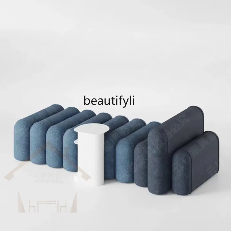 Designer Light Luxury Home Shoe Changing Stool Simple Cloth Living Room Mall Long Sofa Rest Stool Bedroom Bed End Stool