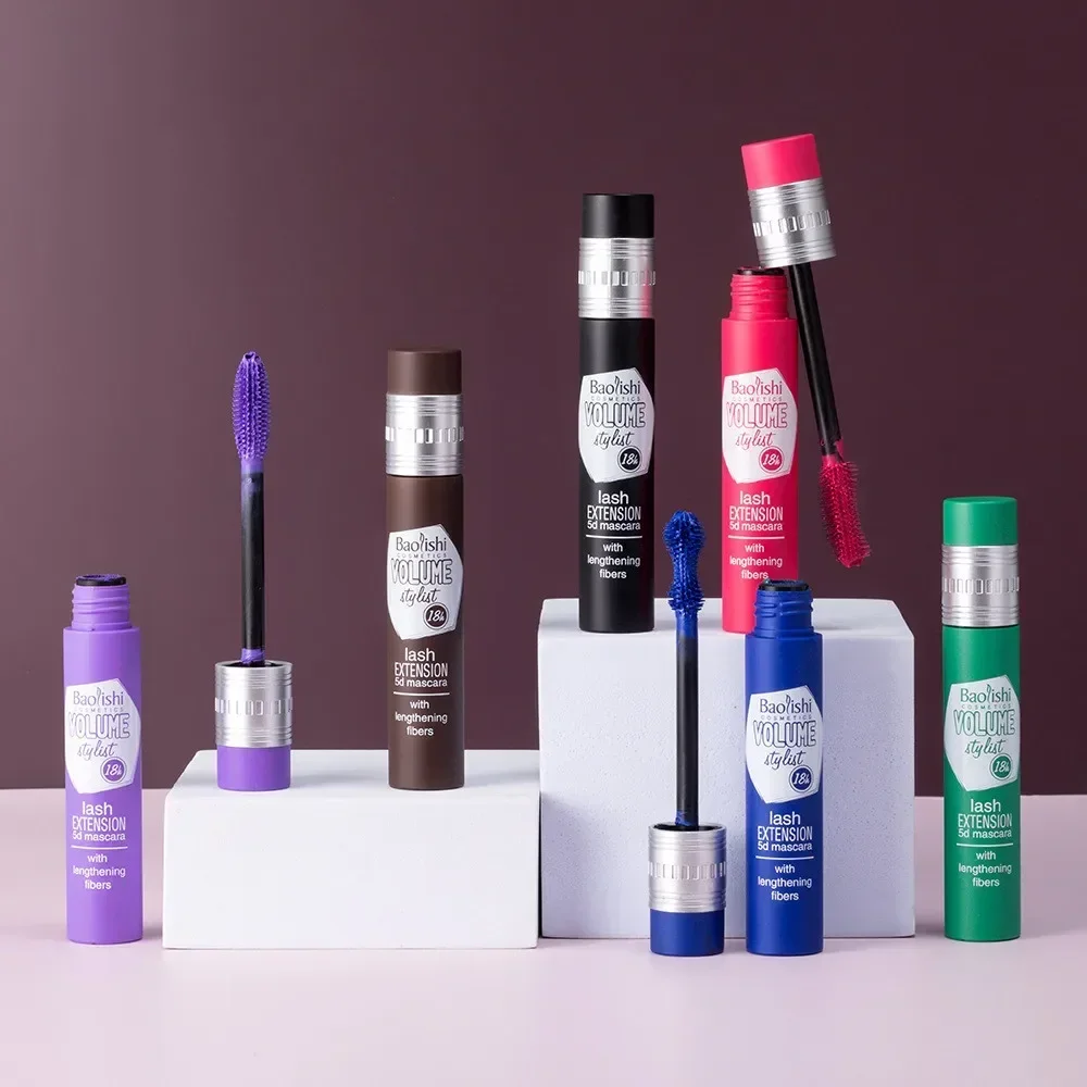 Bunte Wimperntusche, langlebig, wasserfest, dicht, schlank und kräuselnd, nicht verschmierend und verklumpend, natürliche Wimpern, einfach aufzutragen, 2025