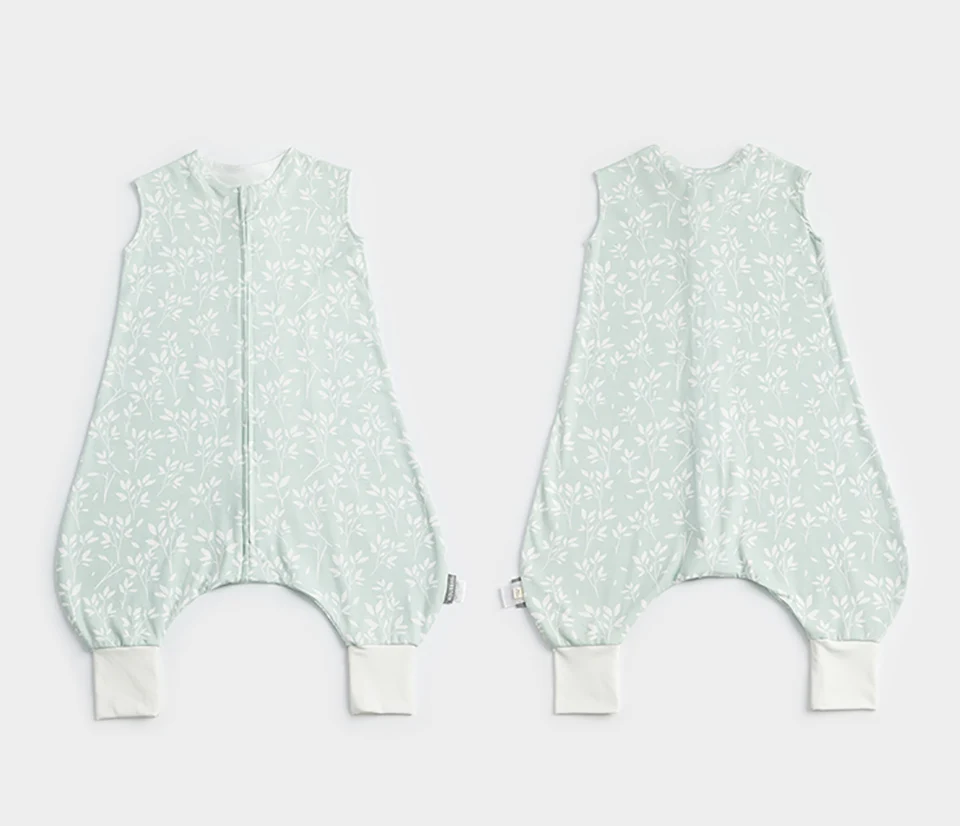 Kids Pajamas Summer Thin Sleeveless Split Legs Jumpsuit 2-Ways Zippers Children Sleepwear 1-4 Years Girls Boys Sleeper Blanket