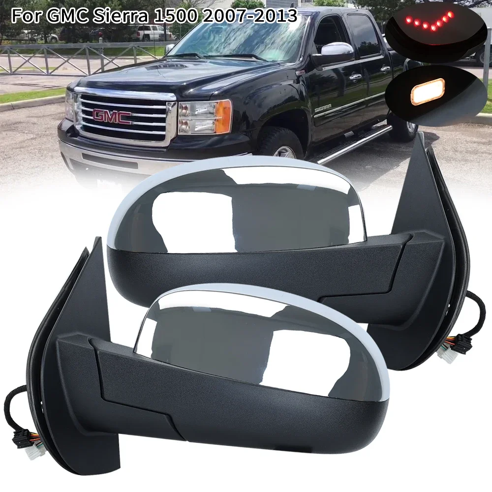 Heated Side Door Mirror Glass For Chevrolet Avalanche Tahoe Suburban Silverado For GMC Yukon Sierra 1500 2500 3500 HD 2007+