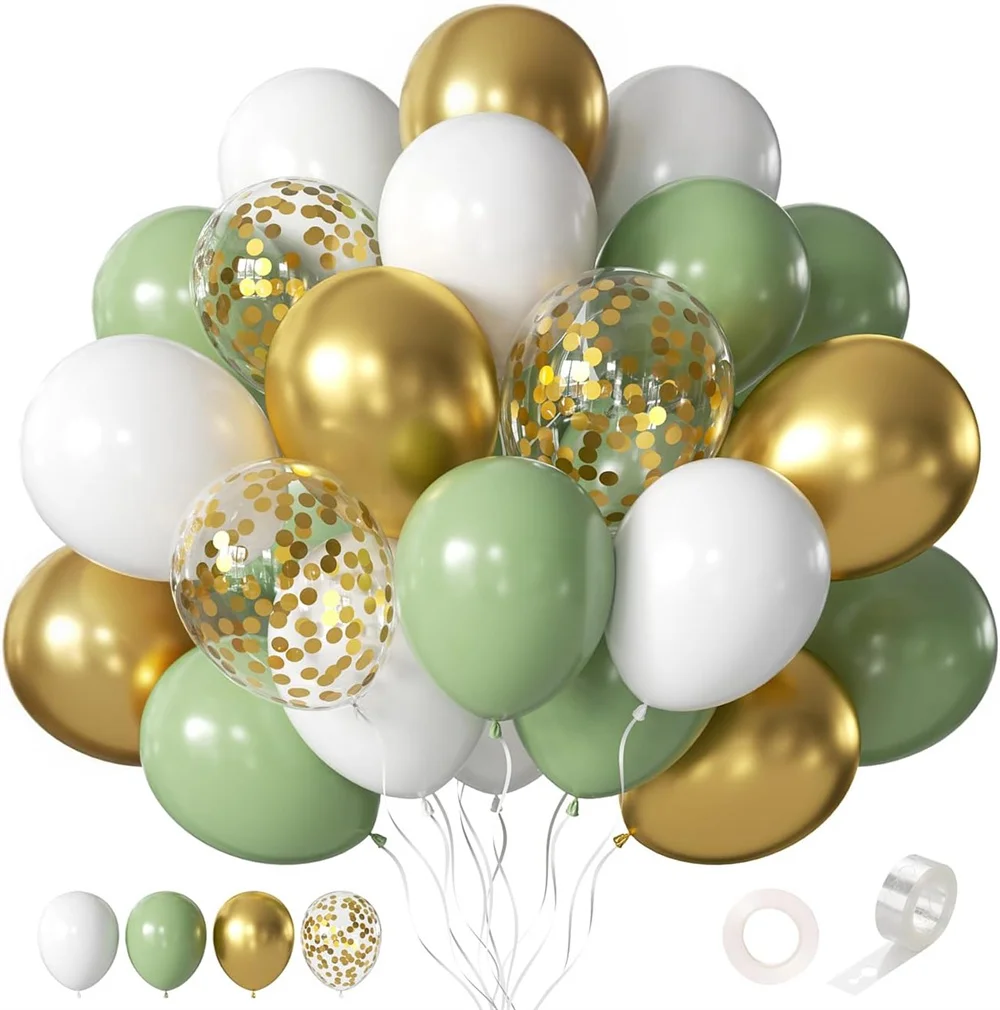 60 Juego de Globos Coloridos, Fiesta de Cumpleaños, Día de San Valentín, Tema, Evento, Escena, Decoración, Globo, Boda, Decoración