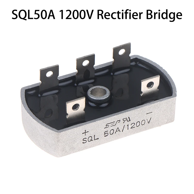 Rectificador de puente de diodos trifásico de 50A 1200V con carcasa metálica de aluminio, módulo de diodo rectificador de puente SQL50A, componentes electrónicos