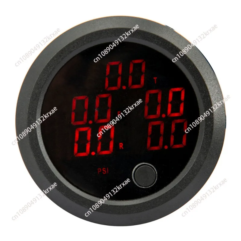 220Psi Automotive Aluminum Barometer 5 Display Digital Shock Absorption Pressure Gauge 1/8npt Sensor