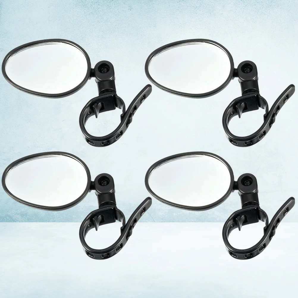 

4Pcs Handlebar Rearview Mirror for Bicycle 15-35Mm Diameter Sturdy Rotatable High Definition Clear View Anti Wind Resistance
