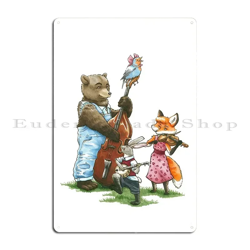 Bluegrass Friends Metal Plaque Poster Home Living Room Bar Custom Wall Tin Sign Poster