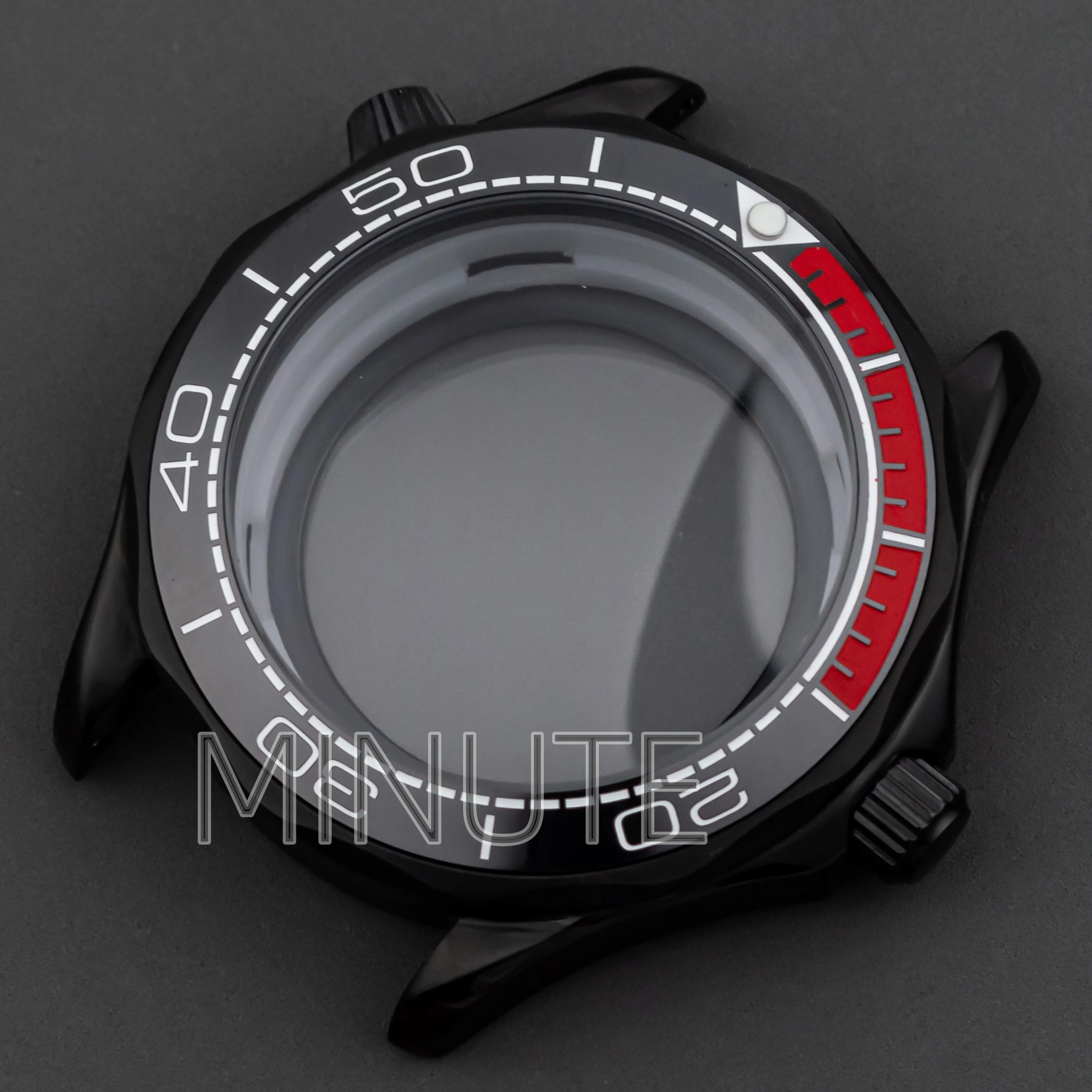 

NH35 Case 10bar Waterproof 316L Steel 41mm Watch Case for Seamaster 300 Watch Parts Case+Bezel fit NH35/36 Mechanical Movement
