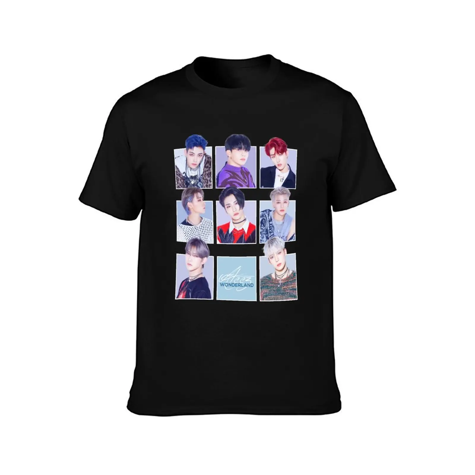Ateez T-Shirt, Summer Casual Cotton Tee, Oversized Streetwear Tops, Vintage Graphic Print, Loose Fit Short Sleeve, 100% Cotton
