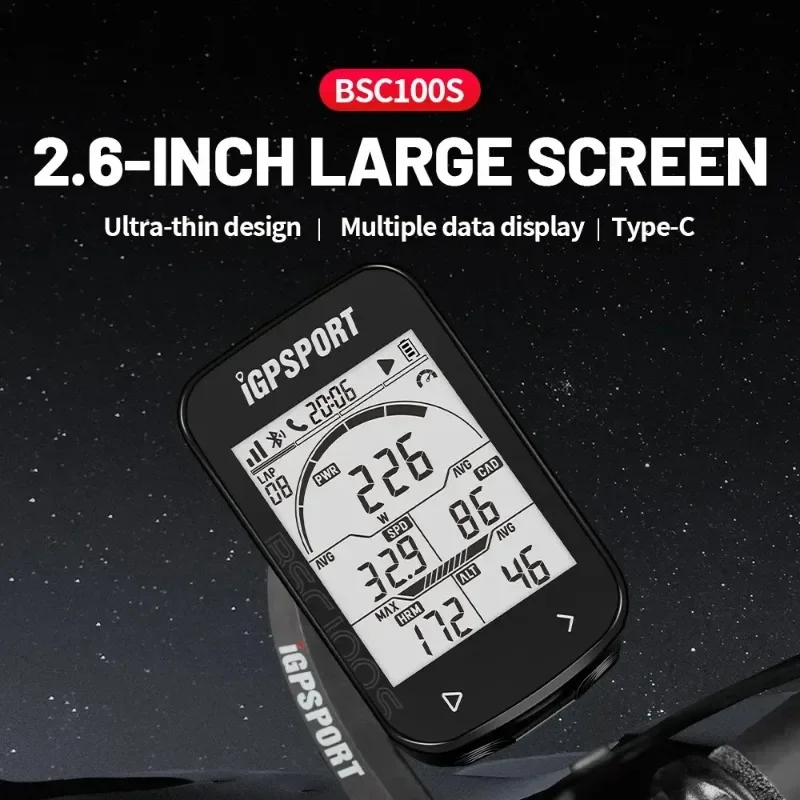 IGPSPORT GPS Bike Computer BSC100S Cycle Wireless Speedometer Bicycle Digital Stopwatch Cycling Odometer Cycling Computer