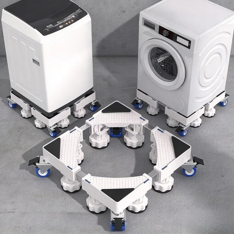 Washing Machine Base Stand Universal Front Load Washer Riser with Wheels Height Increase Foot Pad for Home Laundry Dryer