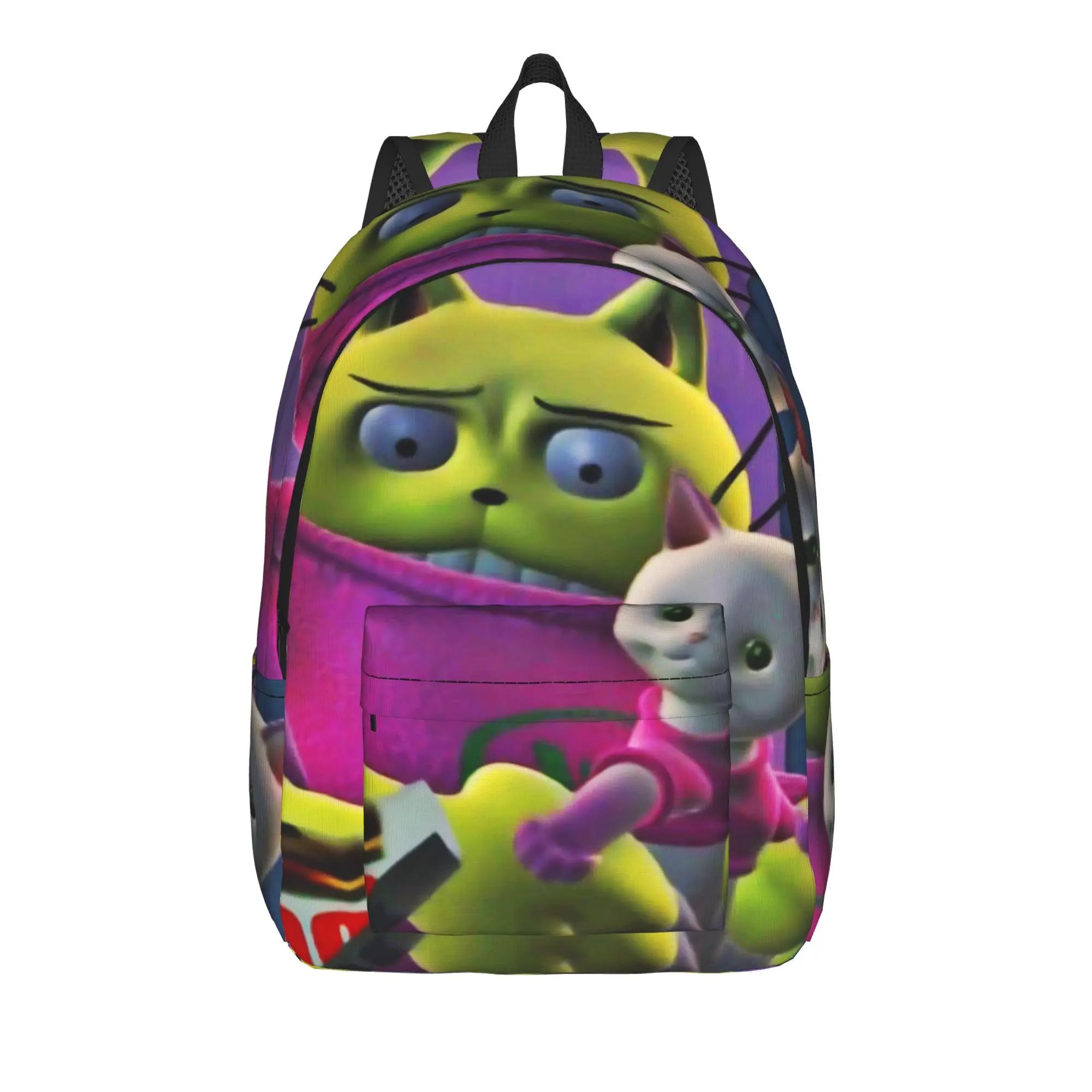 Mr.Stain on Junk Alley Teenage Backpack Outdoor Student Business  Daypack for Men Women College Shoulder Bag