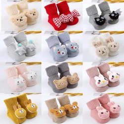 Spring Autumn Baby Socks Cute Cartoon Animal Boy Girl Anti Slip Socks Infant Newborn Soft Cotton Floor Sock Shoes