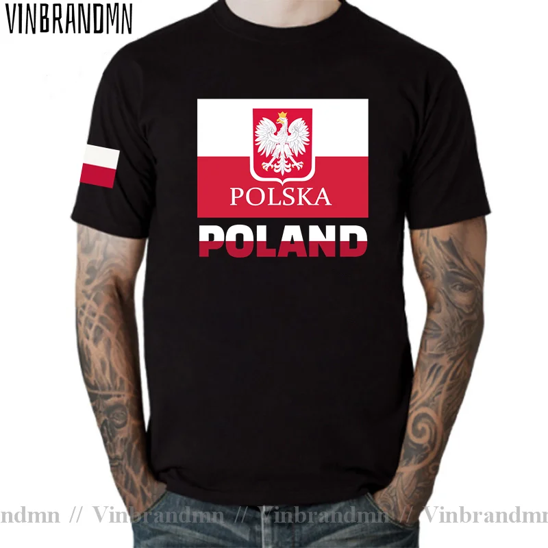 Poland Polish POLSK mens t shirt new cotton Tops Short sleeve clothing sweatshirt national team country sports t-shirts
