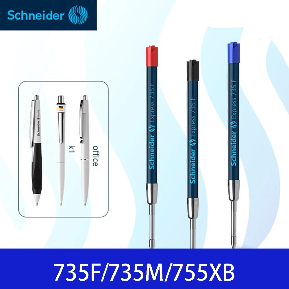 Schneider 735F/735M/755XB Oil Pen Refills European Standard Universal Super Oil G2 Refill 0.5/0.7/1.0mm School Stationery