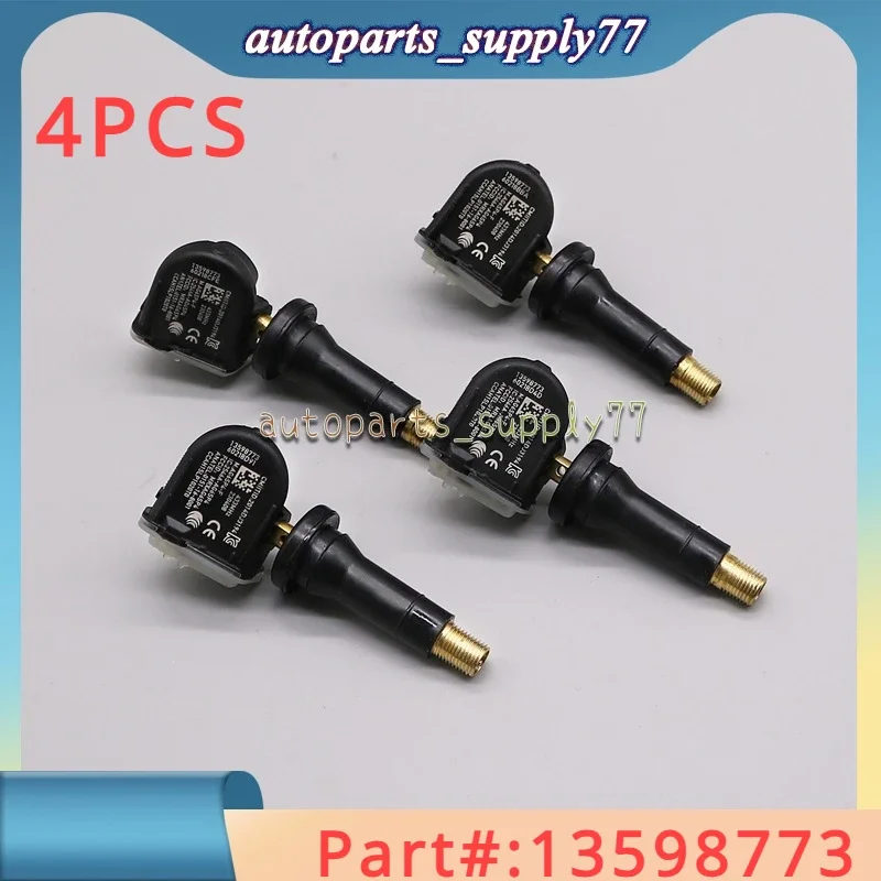 4Pcs 433Mhz TPMS Reifendruck Überwachung Sensor Neue Für Cadillac CT6 XT5 SRX Chevrolet Malibu Opel Antara 13598773 13516165