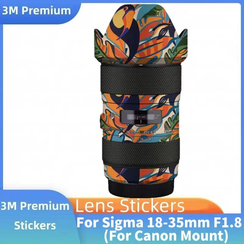 For Sigma ART 18-35mm F1.8 DC HSM (For Canon EF Mount) Decal Skin Vinyl Wrap Film Camera Lens Protective Sticker 18-35 1.8 F/1.8