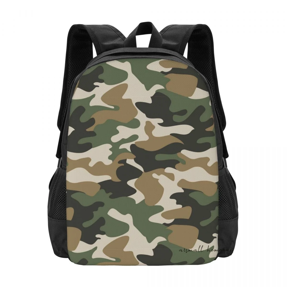 

Camouflage Stylish Backpack for Women Men, Durable College Book Bag for Outdoor Sports Hiking Camping Travel