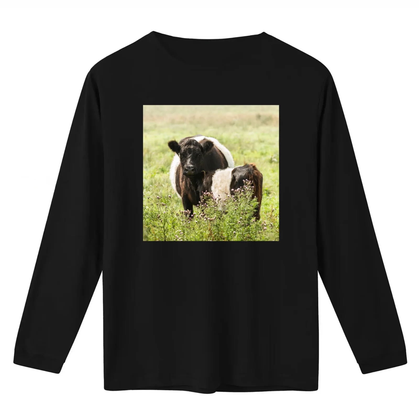 Belted Galloway Cows II T-Shirt Summer Casual Cotton Tee Oversized Streetwear Tops Vintage Graphic Print Unisex Men Women