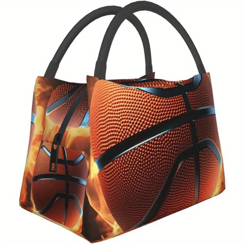 

Insulated Lunch Bag with Leakproof Bottom - Thermal Lunch Tote Cooler for Work, School, Travel, Picnics Sports Design Lunch Box