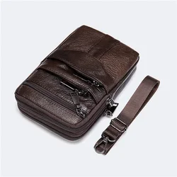 Men Shoulder Male Fanny Pack Messenger Bags Men's Fashion Business Belt Bag Small Briefcase Waist