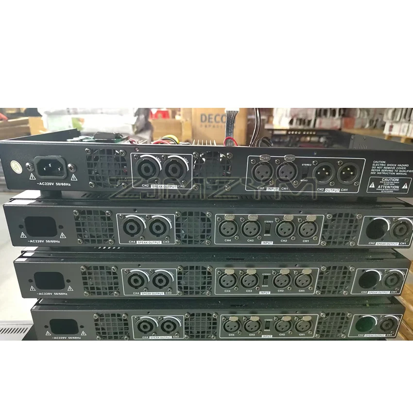 1000W@8 Ω x2/4 Rear Amplifier Stage Performance Conference Home KTV Digital Amplifier CA Dual Audio Power Amplifier