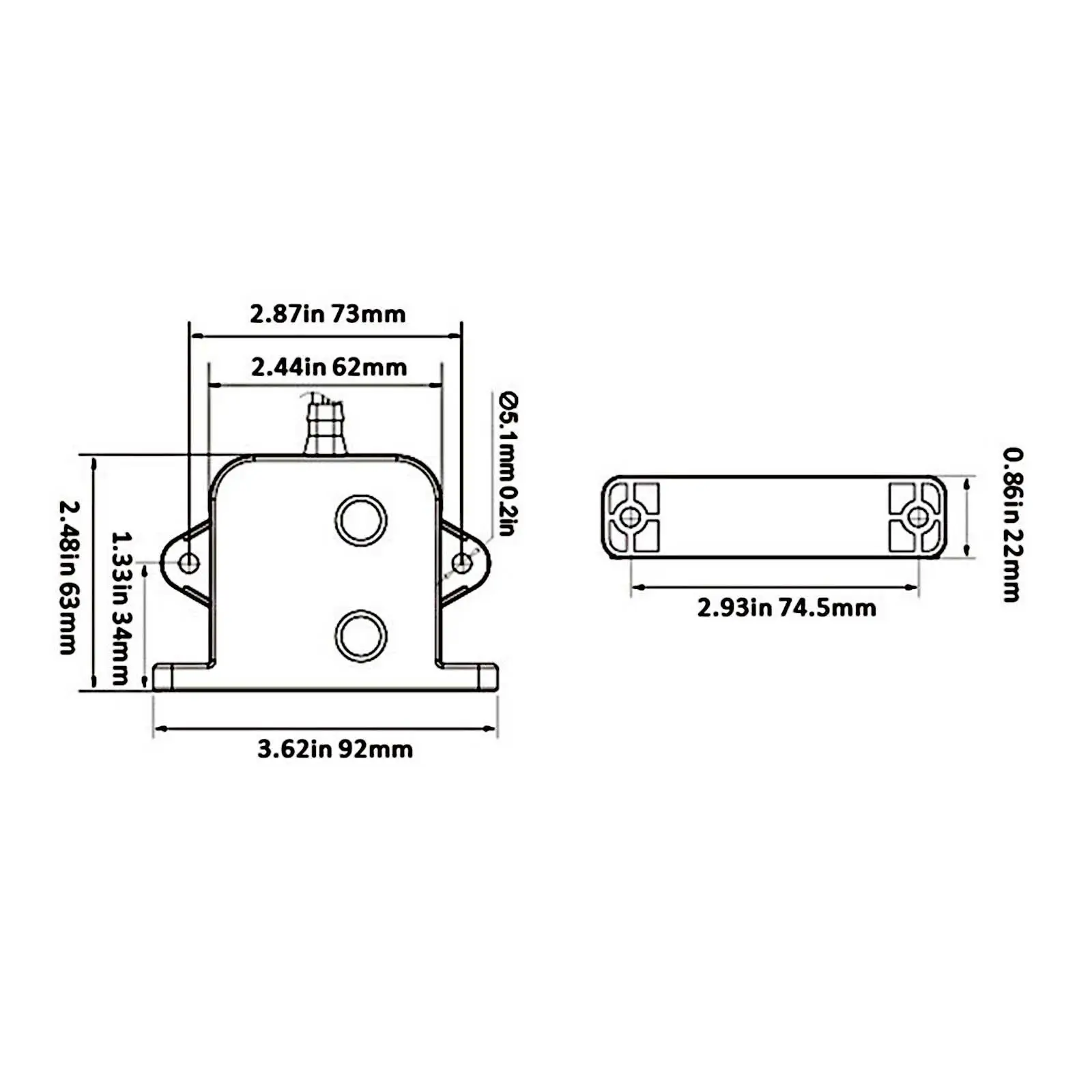 Universal Electric Field Bilge Switch Plastic Time Delay Sensor Marine Accessory for Boat Pump System Replacement