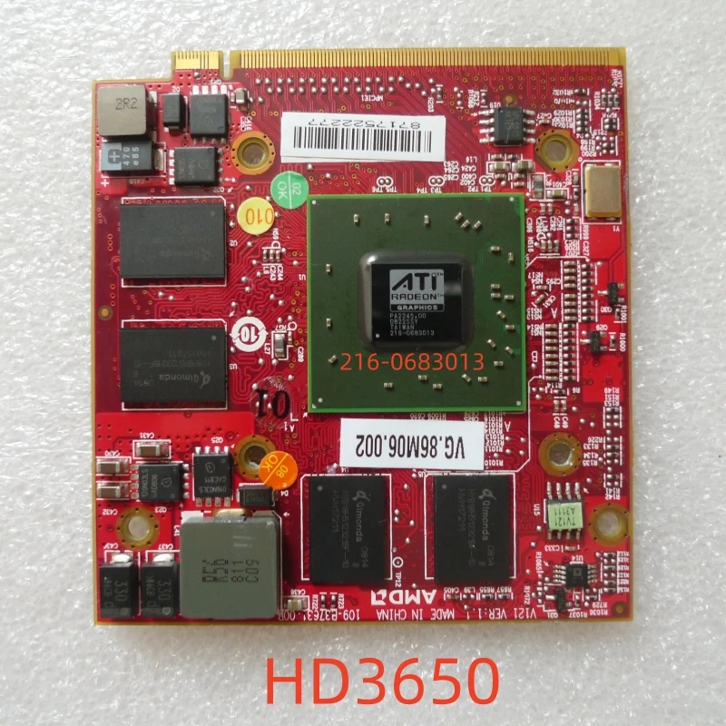 For Acer Aspire video cards, ATI Radeon HD 3650, HD3650 256MB, MXM II, 4710G, 4920G, 5520G, 4720G, 5920G, 4730G mobile devices